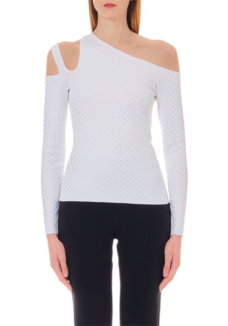 liu-jo maglia con strass e cut-out Liu Jo | CA4007MA61ON9025